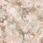 79248-4 Панно AS Creation 159*280, Ветвь бежево-розовая