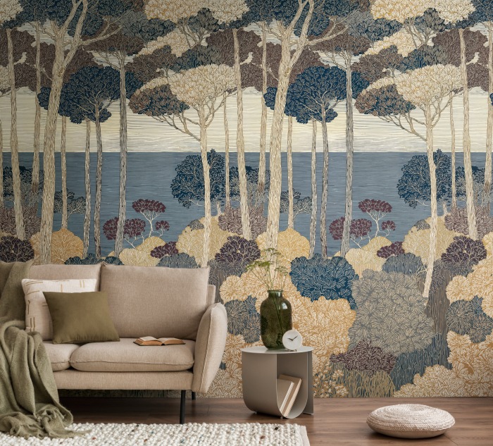 79229-5 Панно AS Creation 159*280, Эхо прибрежного леса